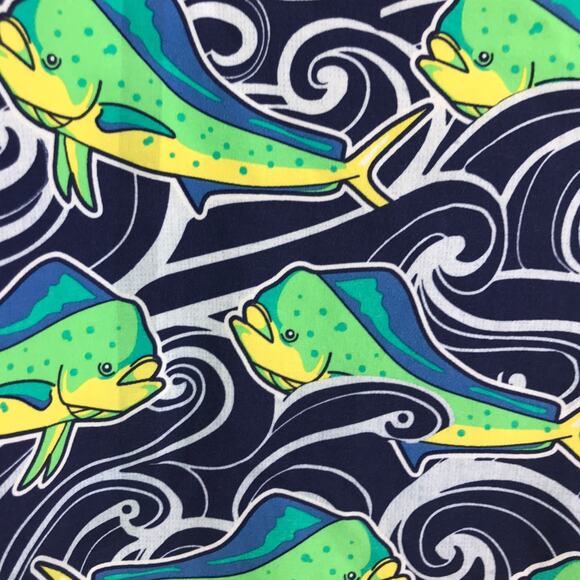 Vineyard Vines Board Shorts Men 30 Dolphin Fish Wave Laser Cut Board Shorts $145 - Picture 8 of 9